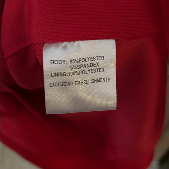 Princess Polly Lillie mini dress bubble sleeve red festive holiday women’s 4 - Picture 7 of 7